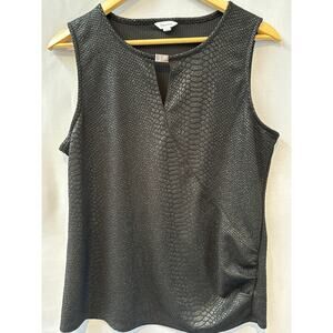 Calvin Klein Black Dressy Tank Blouse Size Large